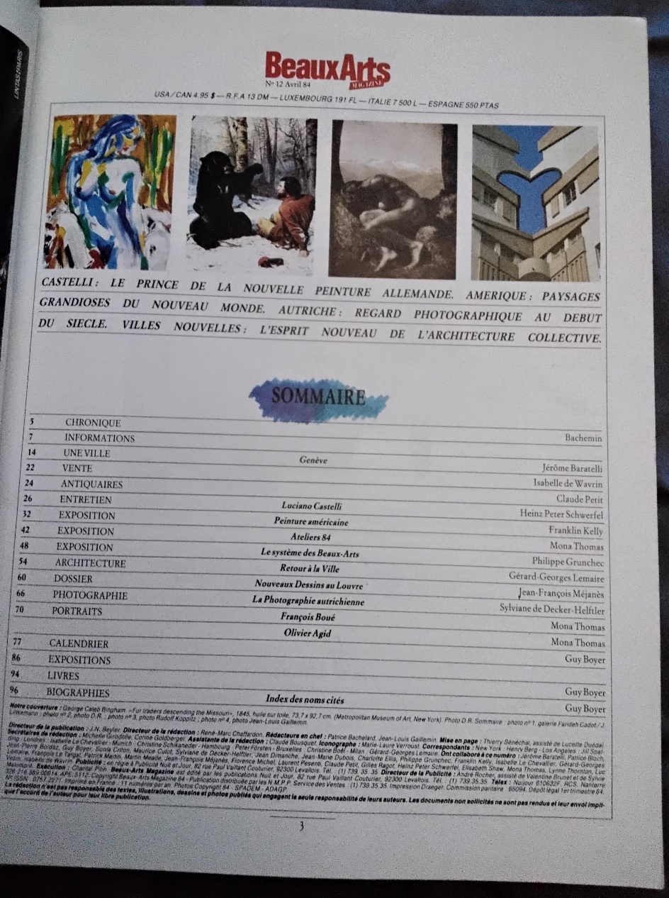 Beaux Arts -12- Avril 1984 – Image 2