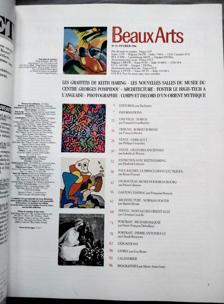 Beaux Arts -32- Février 1986 – Image 2